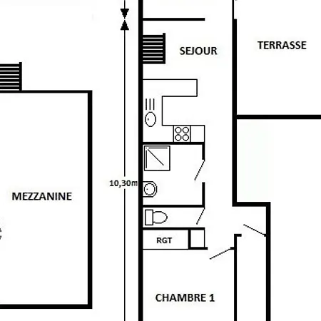 T2 Mezzanine, 6 Pers., Piscine, Clim, Port Barcares - Fr-1-81-243 *